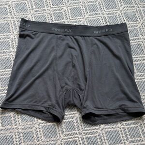 Free Fly Men's Elevate Charcoal Gray Boxer Briefs - Large